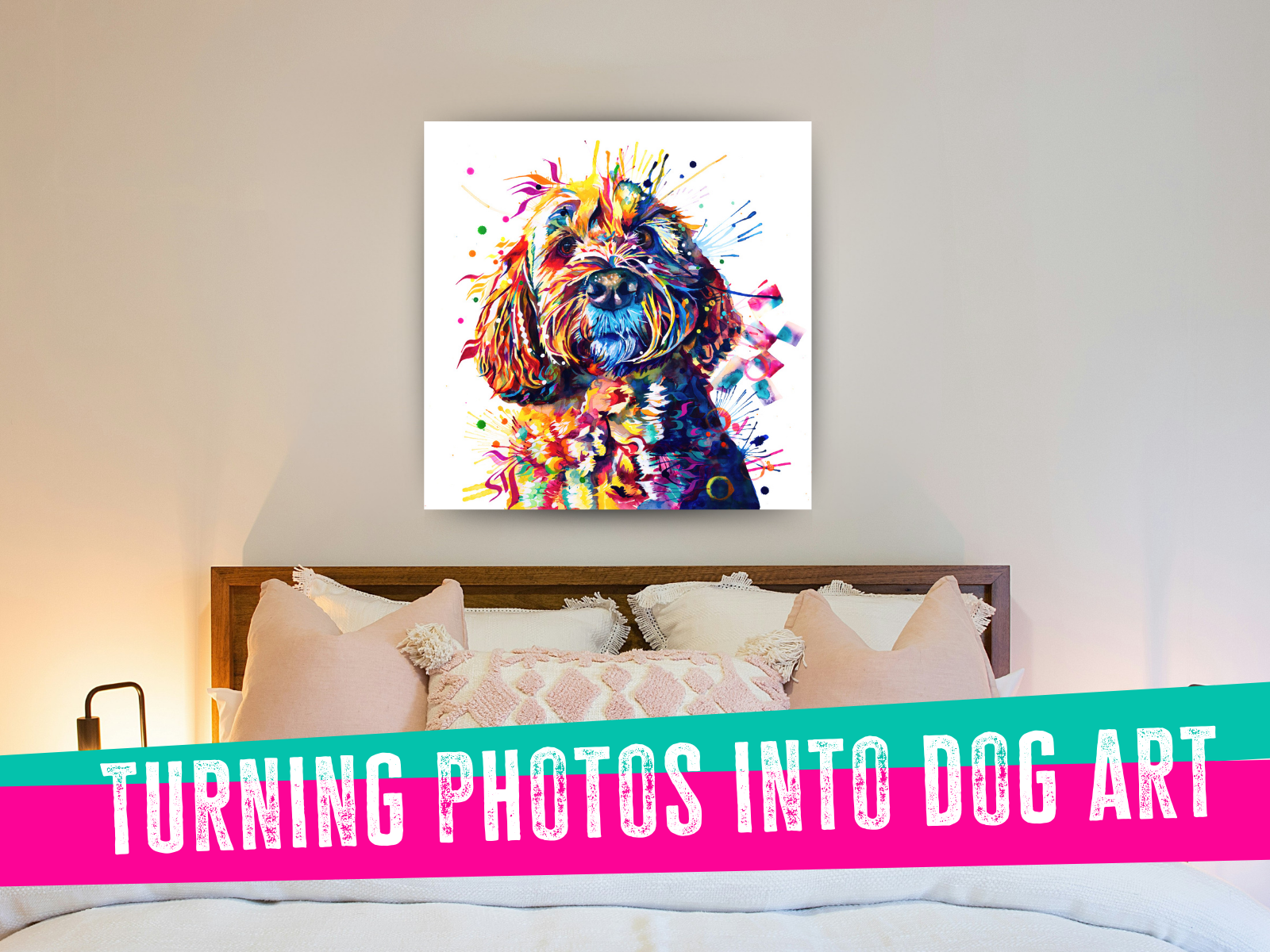 dog painting, pet portrait