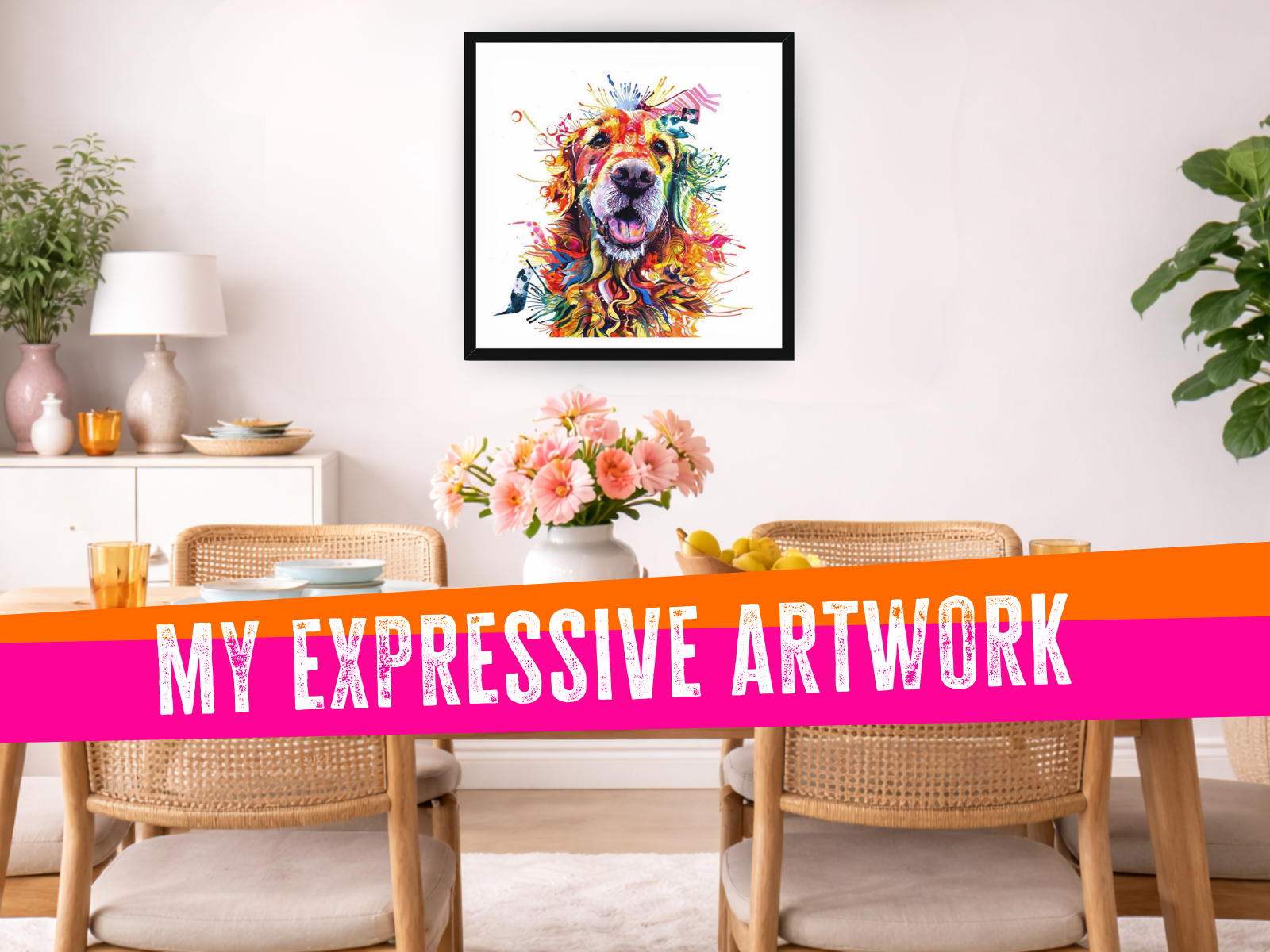 dog painting | wall art