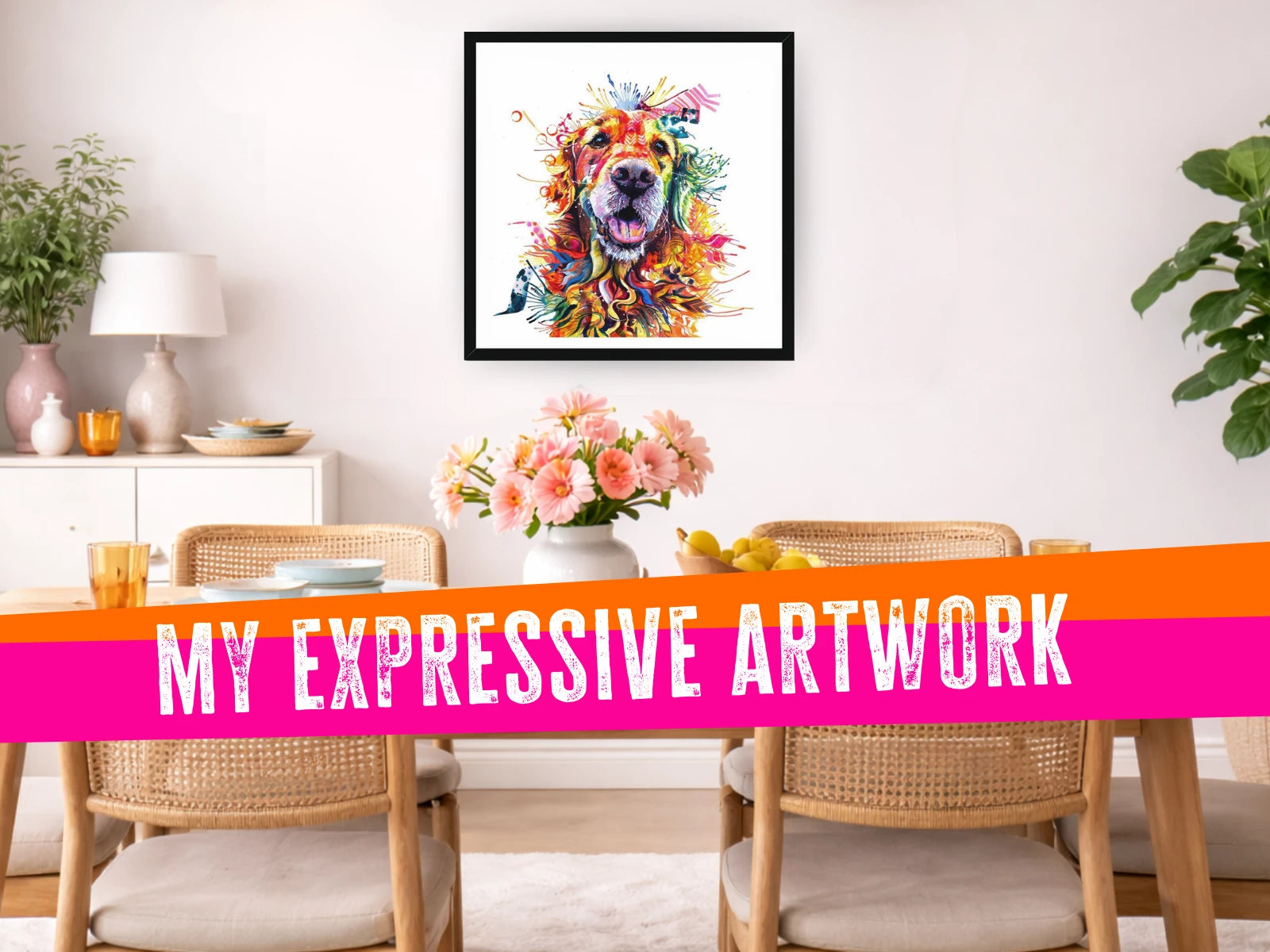dog painting | wall art