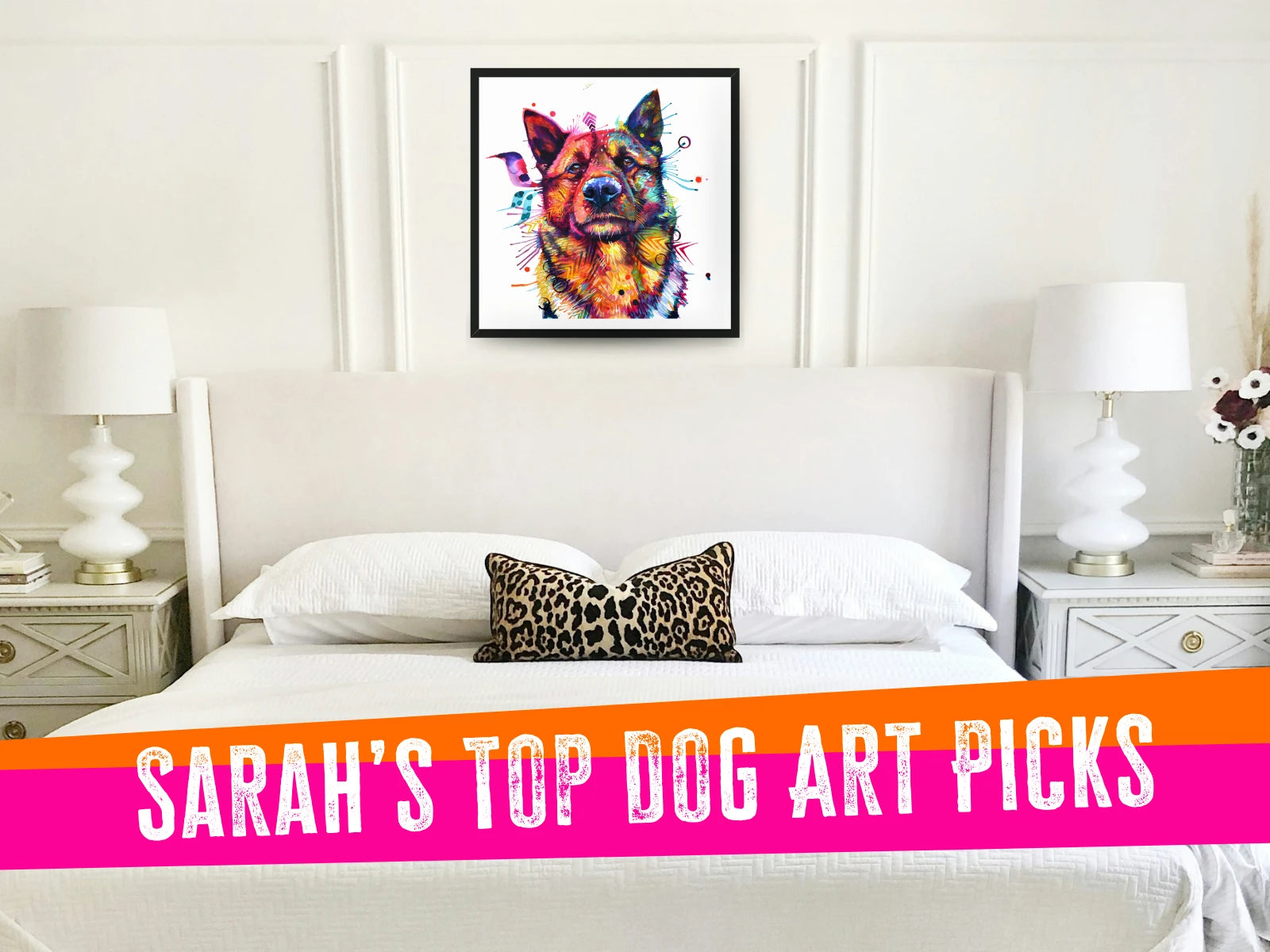 dog painting, pet portrait