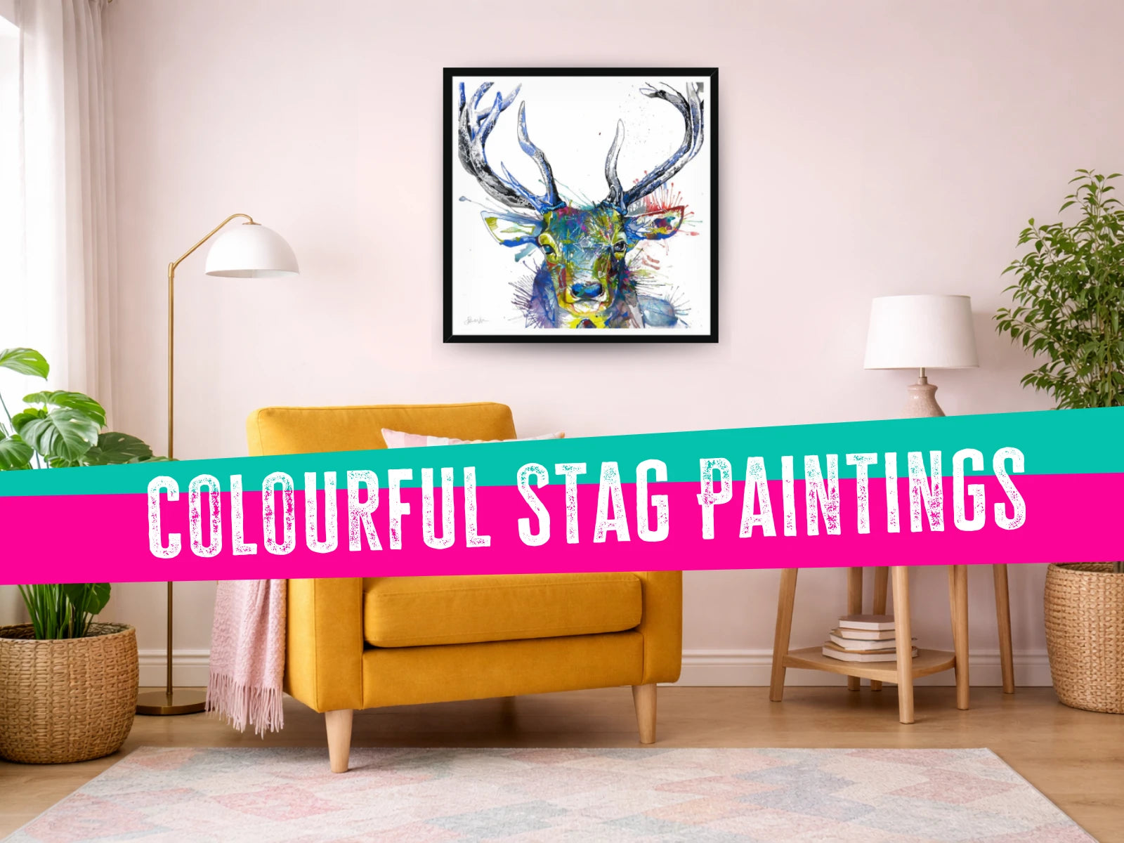 stag art | wildlife art |
