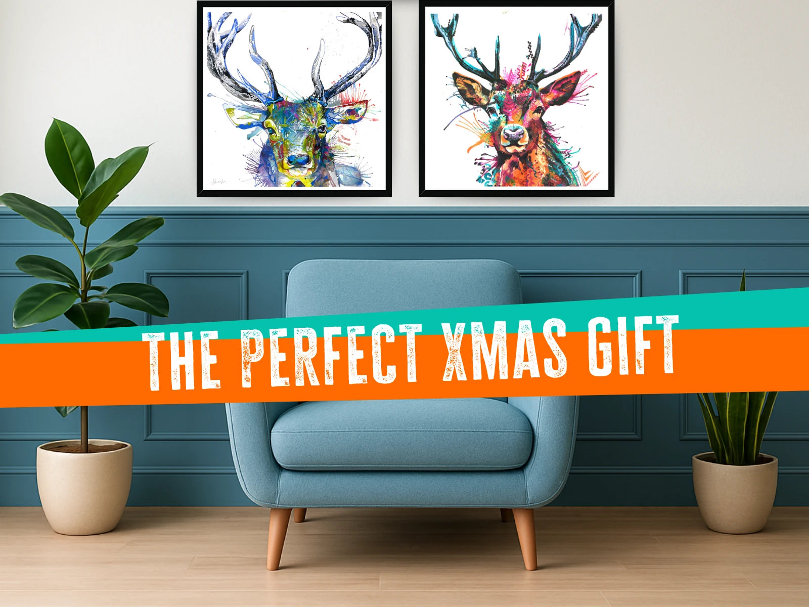 deer art, stag art