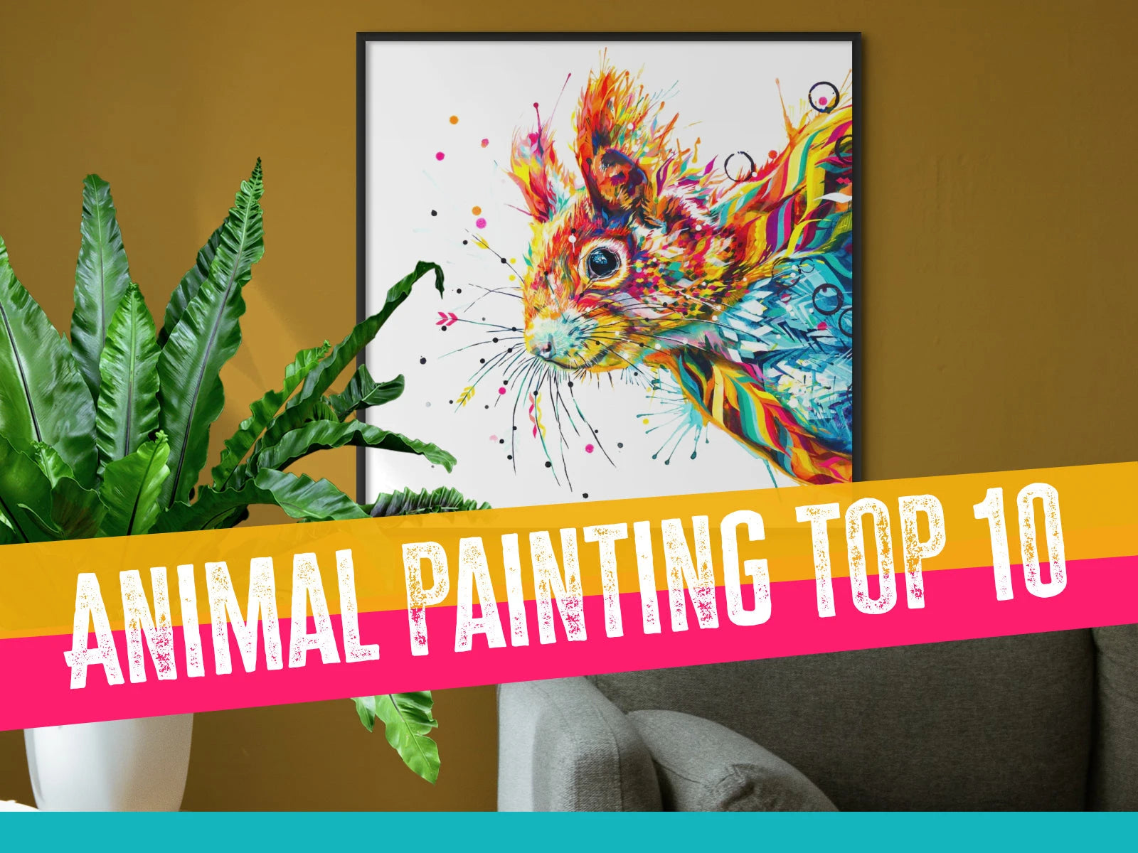 Animal painting top 10 - a round-up of the most popular colourful animal art Sarah Taylor Art