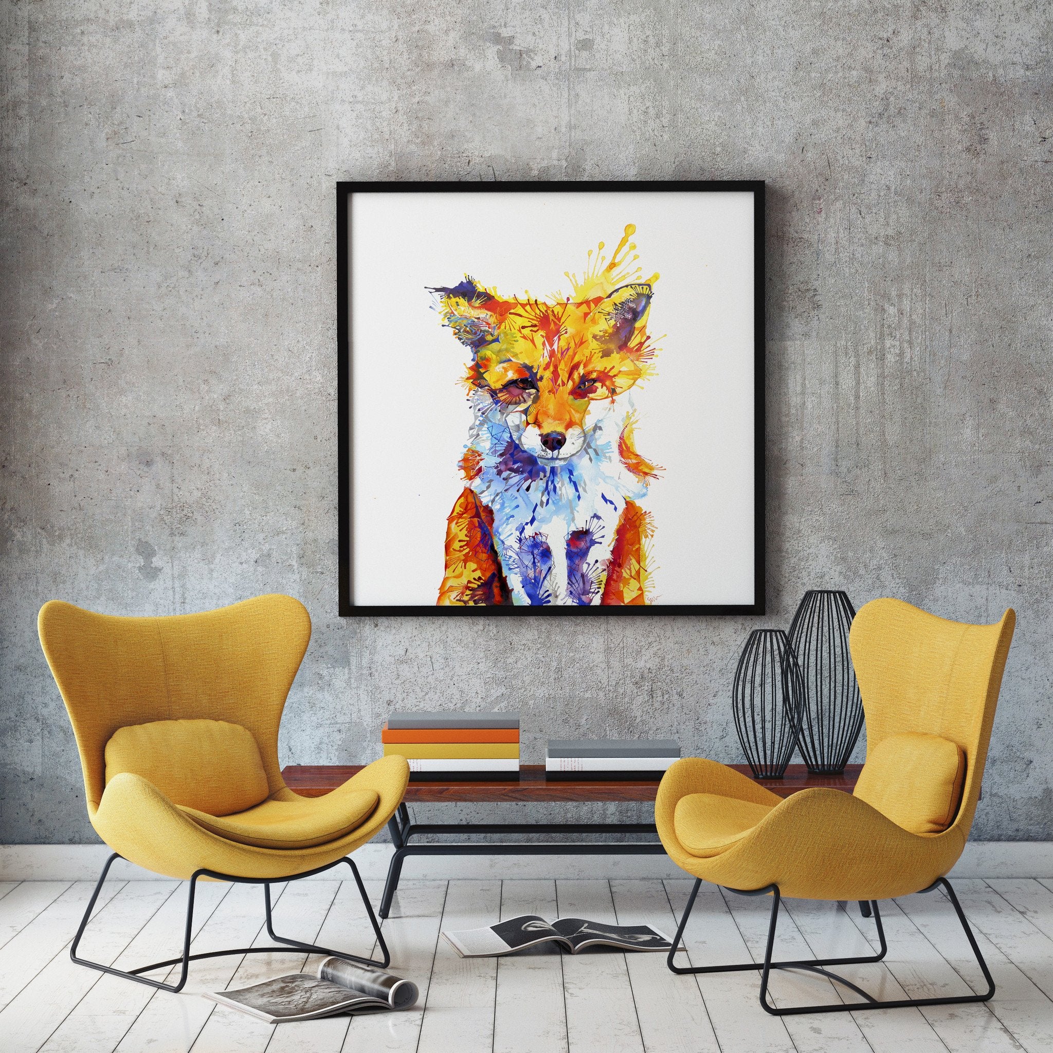 Colourful animal paintings and contemporary wildlife art – Sarah