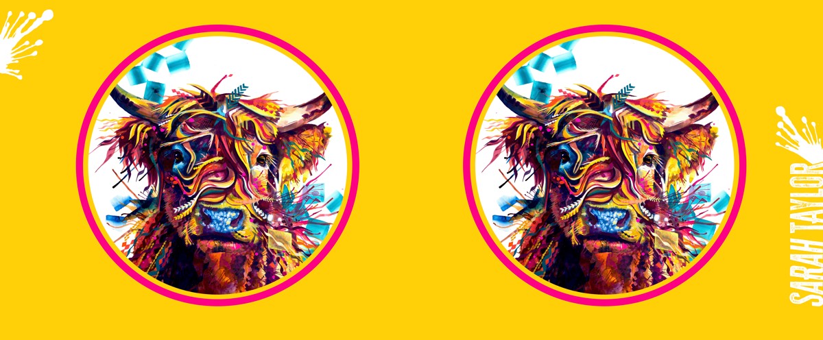 Morag the Highland Cow - Colour Pop Mug