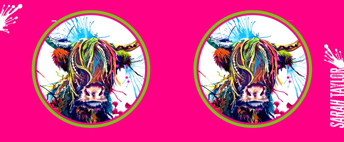 Mabel the Highland Cow Colour Pop Mug