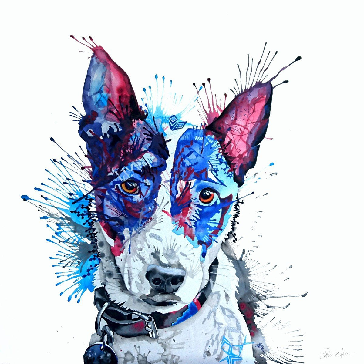 English Terrier Cross-Sarah Taylor Art