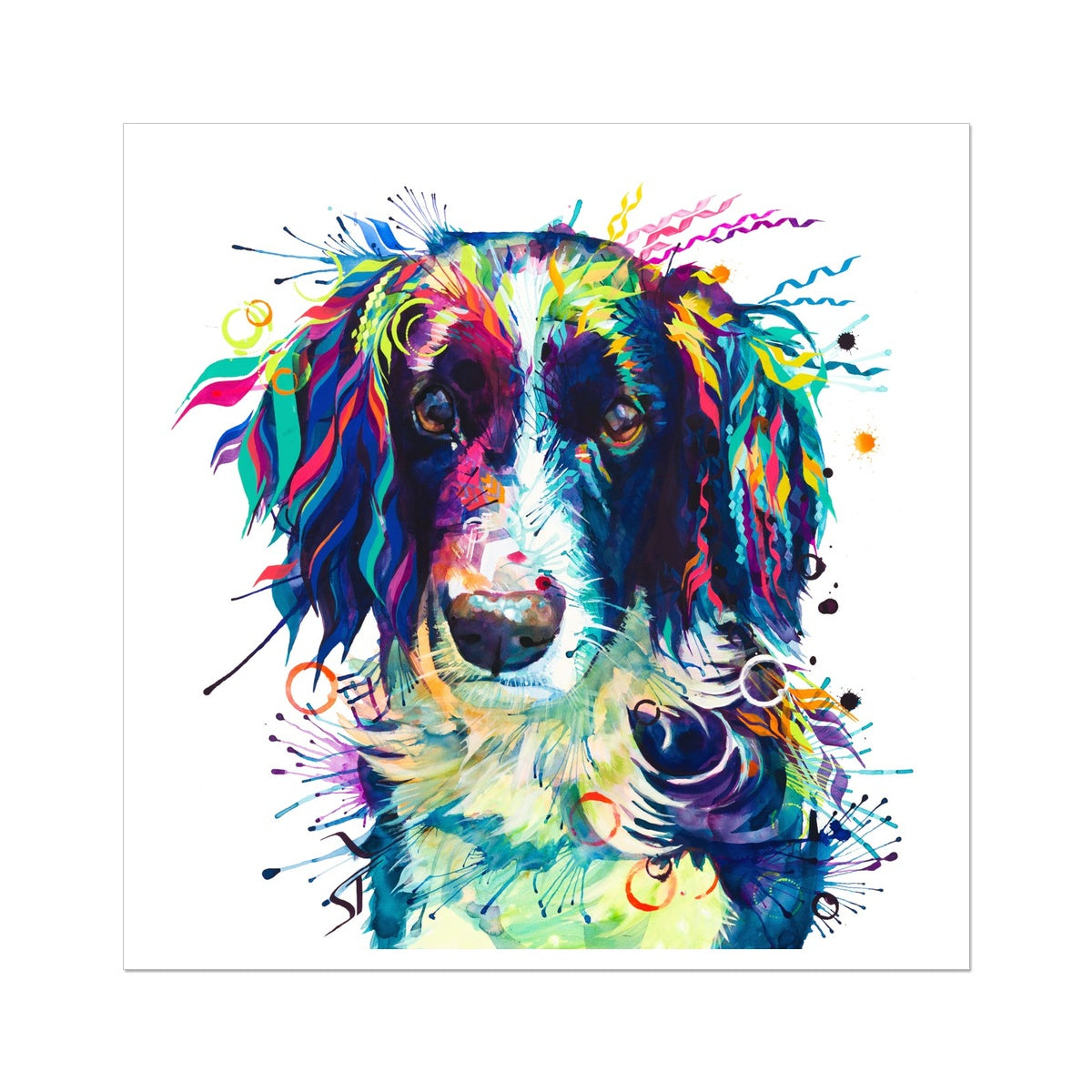 Dog Painting | Dog Portrait | Animal Wall Art | Animal Artwork