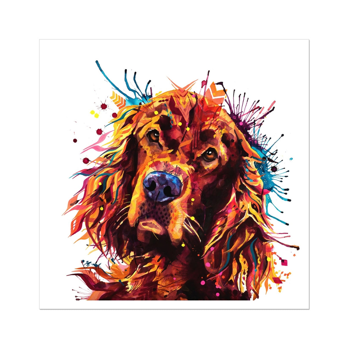 Dog Painting | Dog Portrait | Animal Wall Art | Animal Artwork