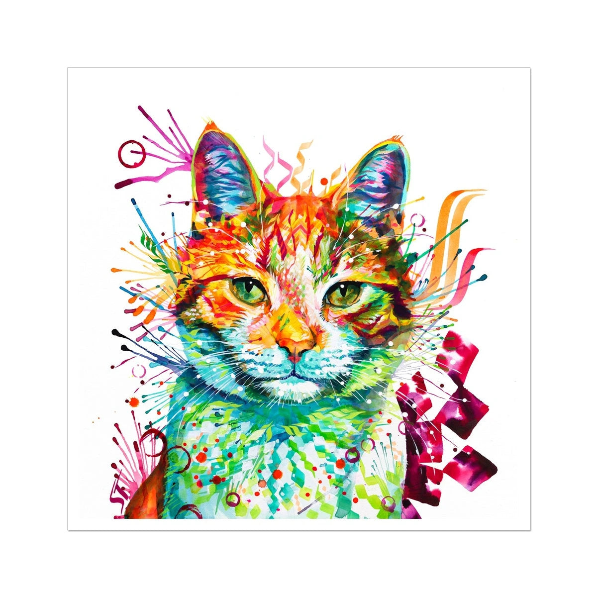 Ziggy the Cat Fine Art Print Sarah Taylor Art