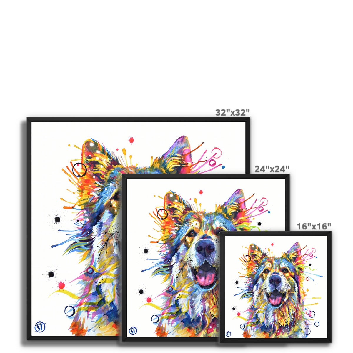 Dog Painting | Dog Portrait | Animal Wall Art | Animal Artwork