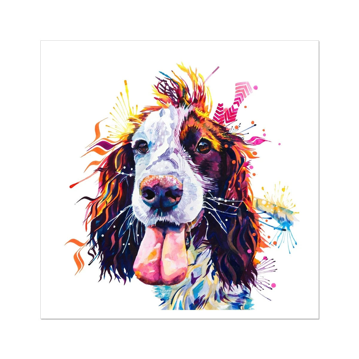 Patchy the Sprocker Fine Art Print Sarah Taylor Art