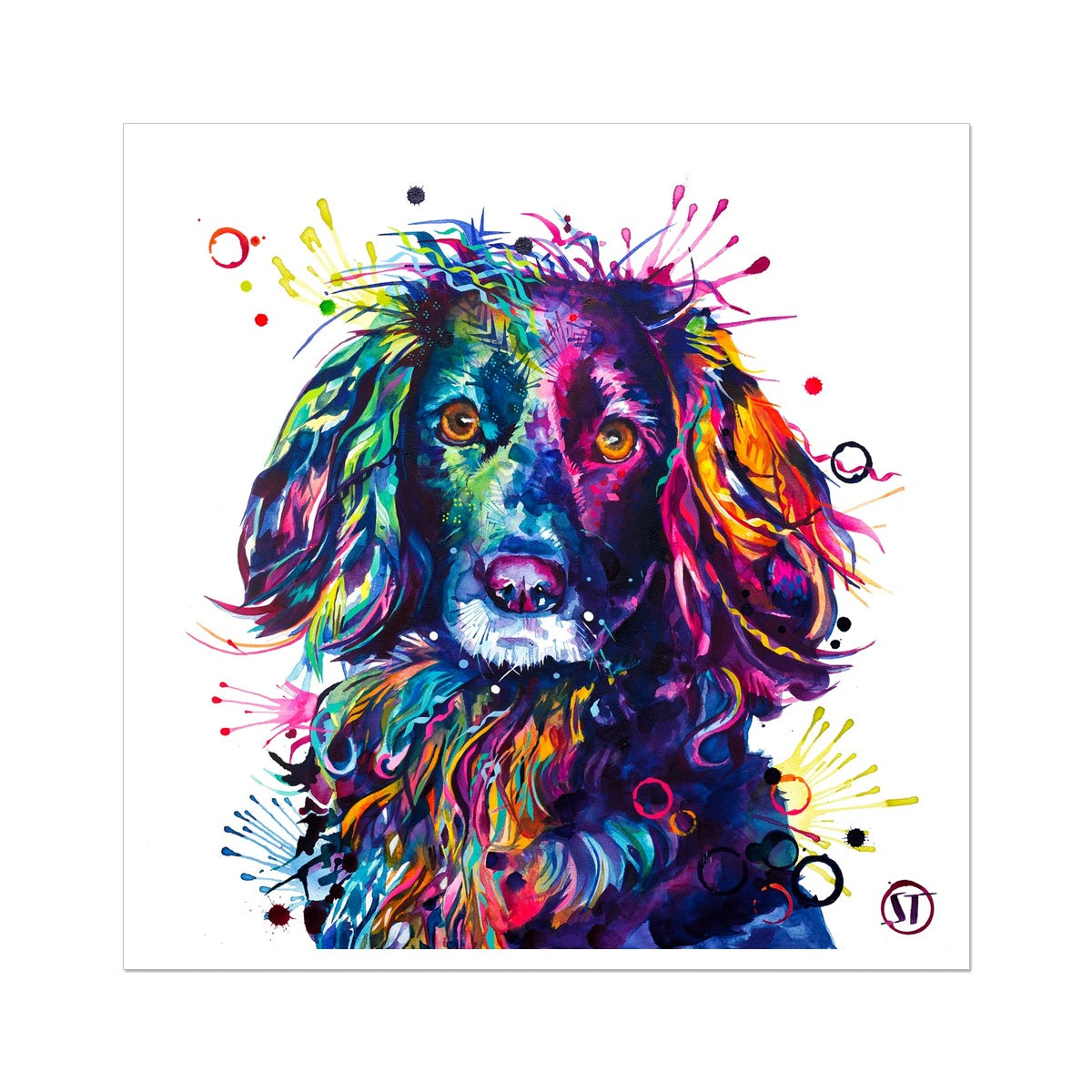 Dog Painting | Dog Portrait | Animal Wall Art | Animal Art