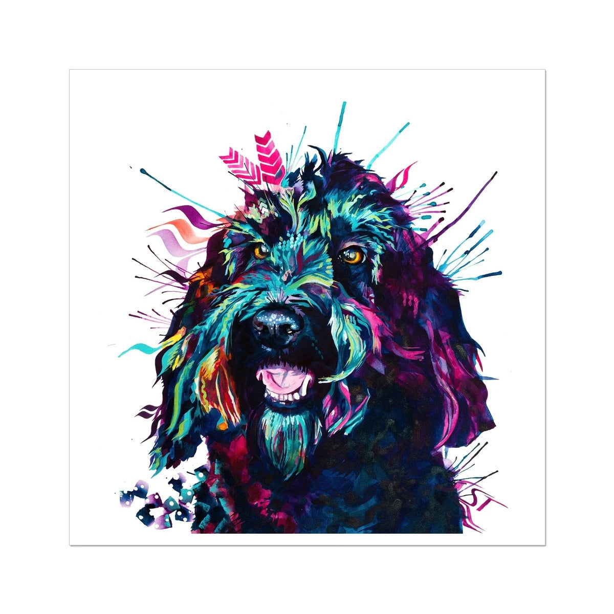 Alfie the Cockapoo Fine Art Print Sarah Taylor Art