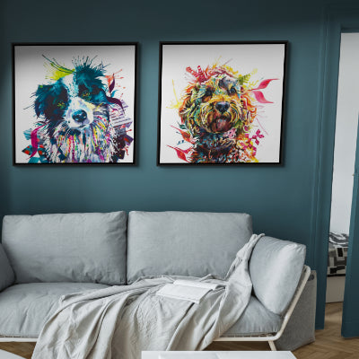 Dog Painting | Dog Artwork | Dog Portrait Artists UK | Sarah Taylor | Wall Art