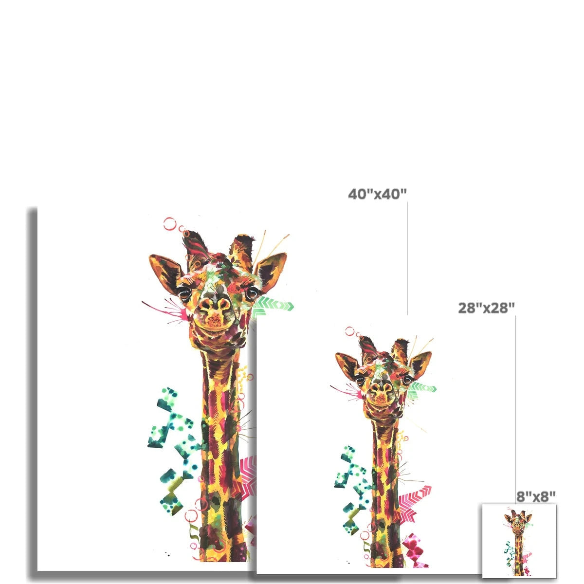 Gerald the Giraffe Fine Art Print Sarah Taylor Art