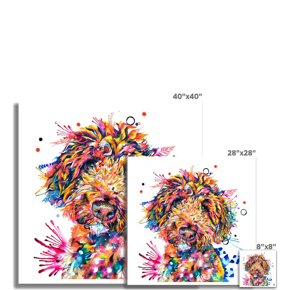 Dog Painting | Dog Portrait | Animal Wall Art | Animal Artwork