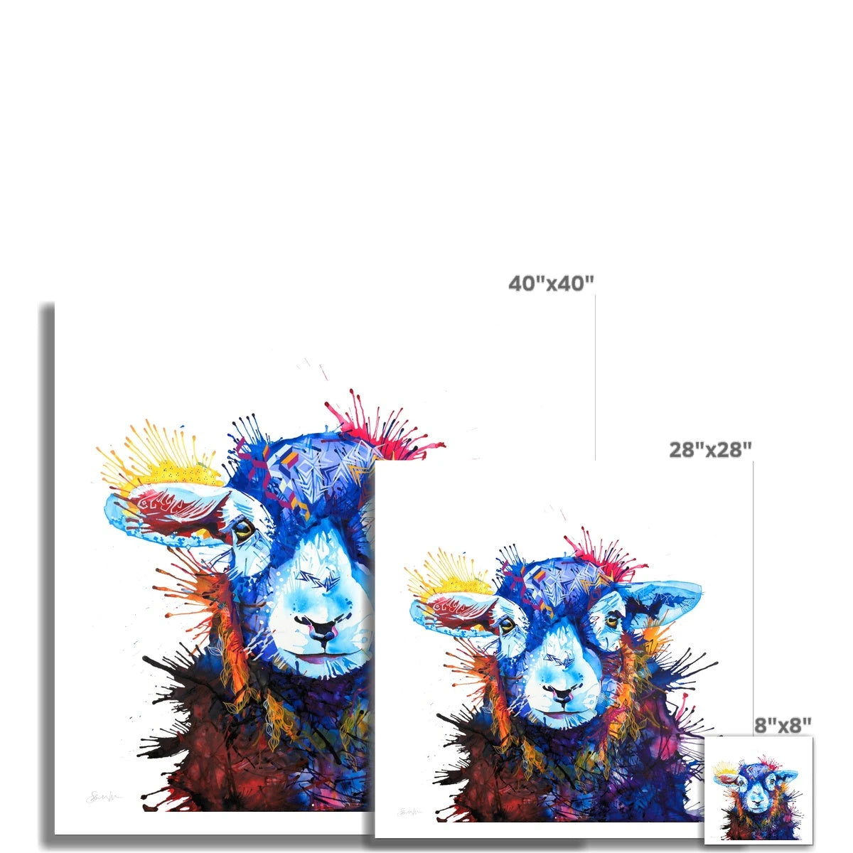 Sheep Artwork | Wall Art | Animal Art | Animal Artwork | Pet Portrait
