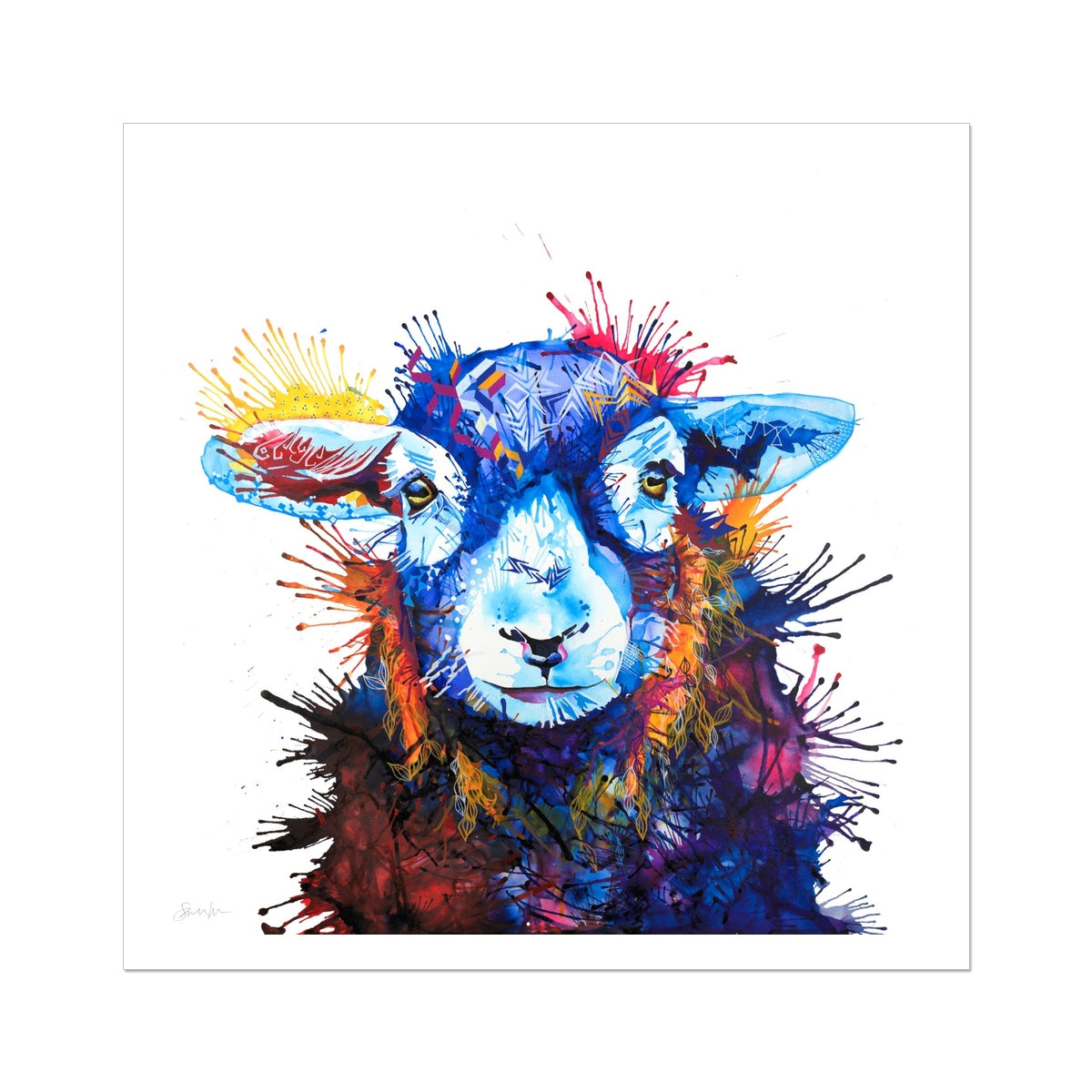 Sheep Art | Wall Art | Animal Art | Animal Artwork | Pet Portrait