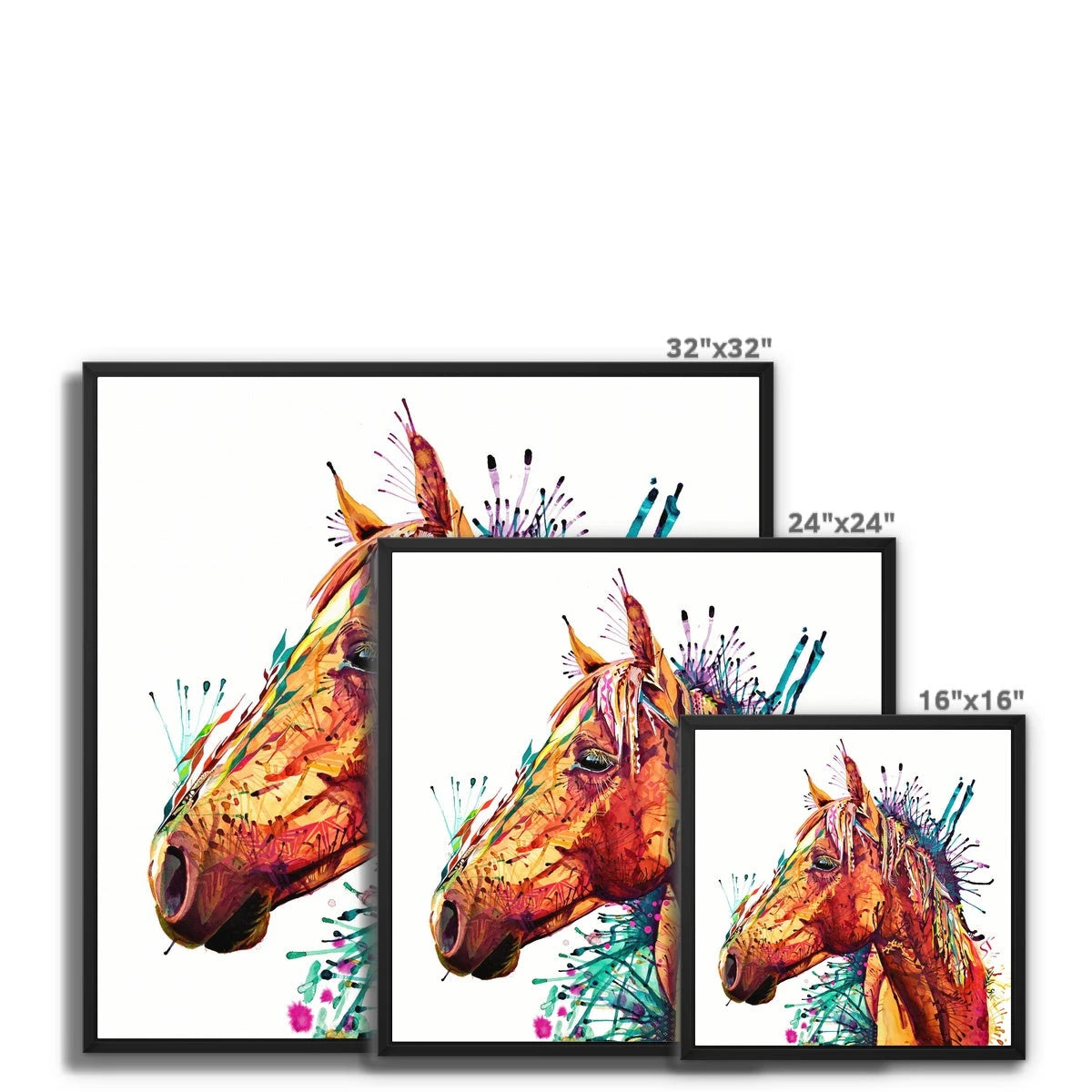 Margaret the Horse Framed Canvas Sarah Taylor Art