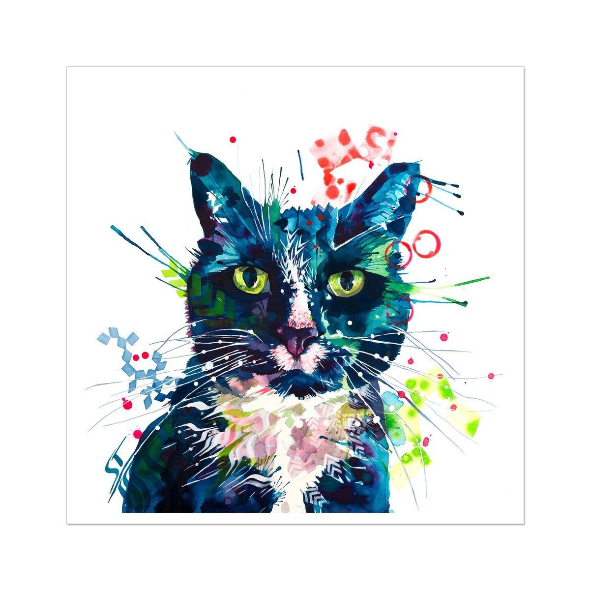 Cat Art | Wall Art | Animal Art | Animal Artwork | Pet Portrait