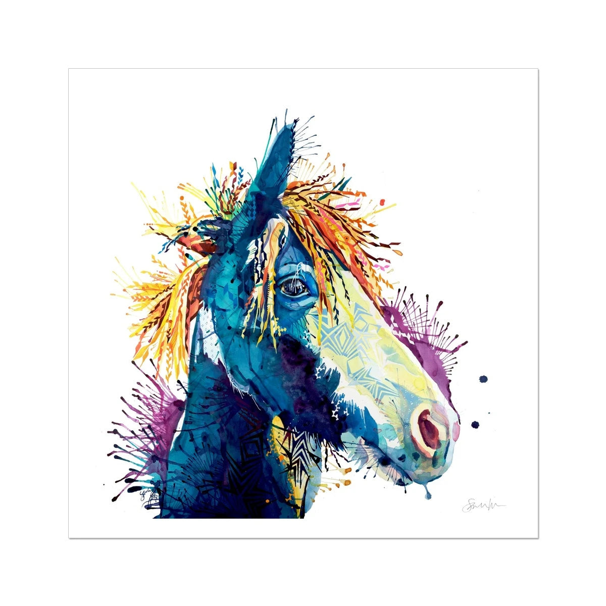 The Dark Horse Fine Art Print Sarah Taylor Art