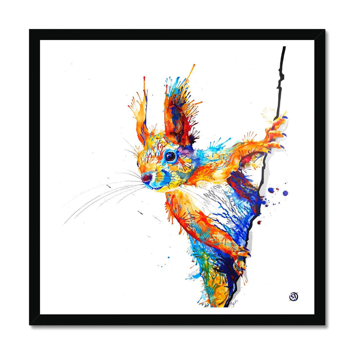 Wall Art | Framed Print | Modern Art | Bright Wall Art | Wildlife Art | Large Colourful Wall Art | Wildlife Art