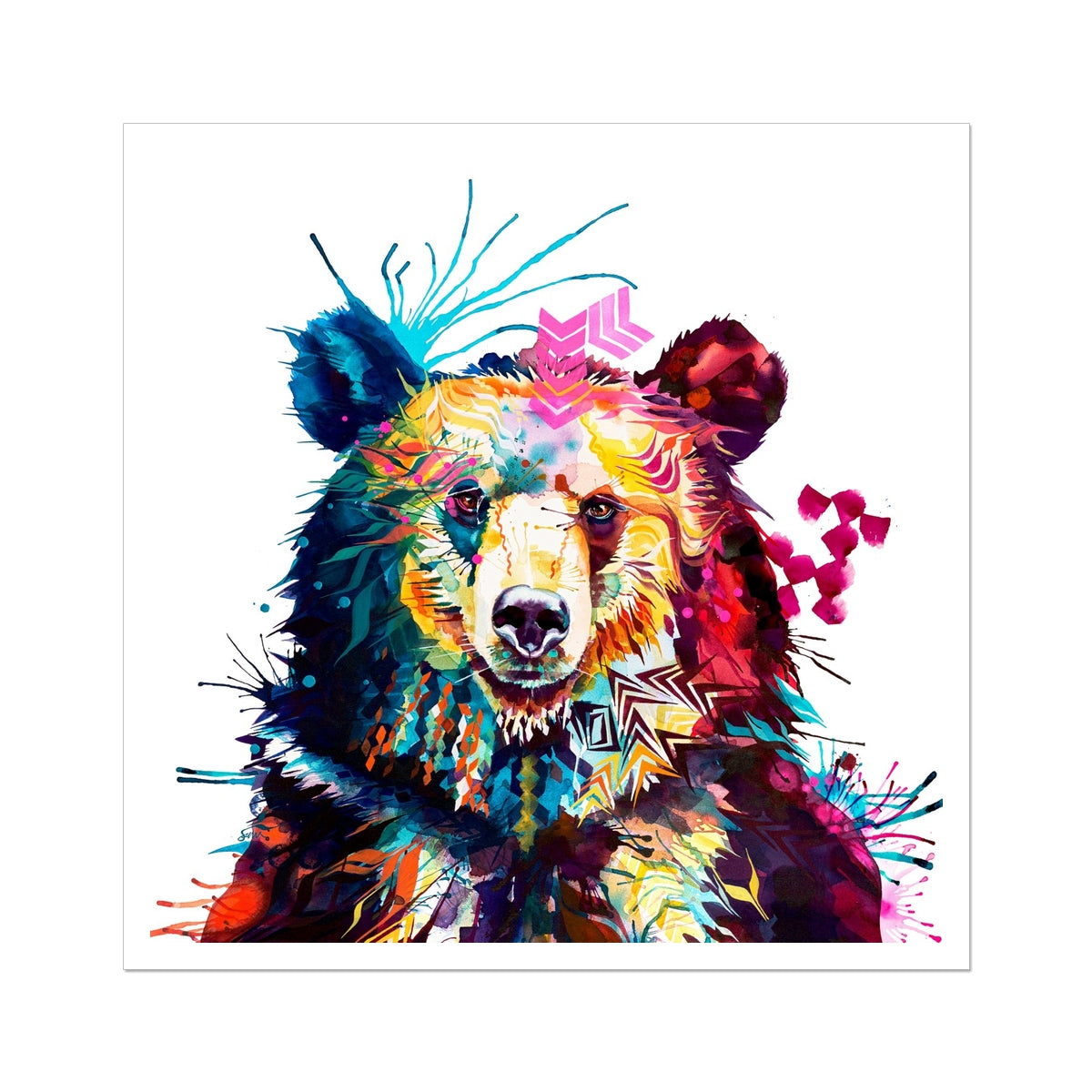 Dorian the Bear Fine Art Print Sarah Taylor Art