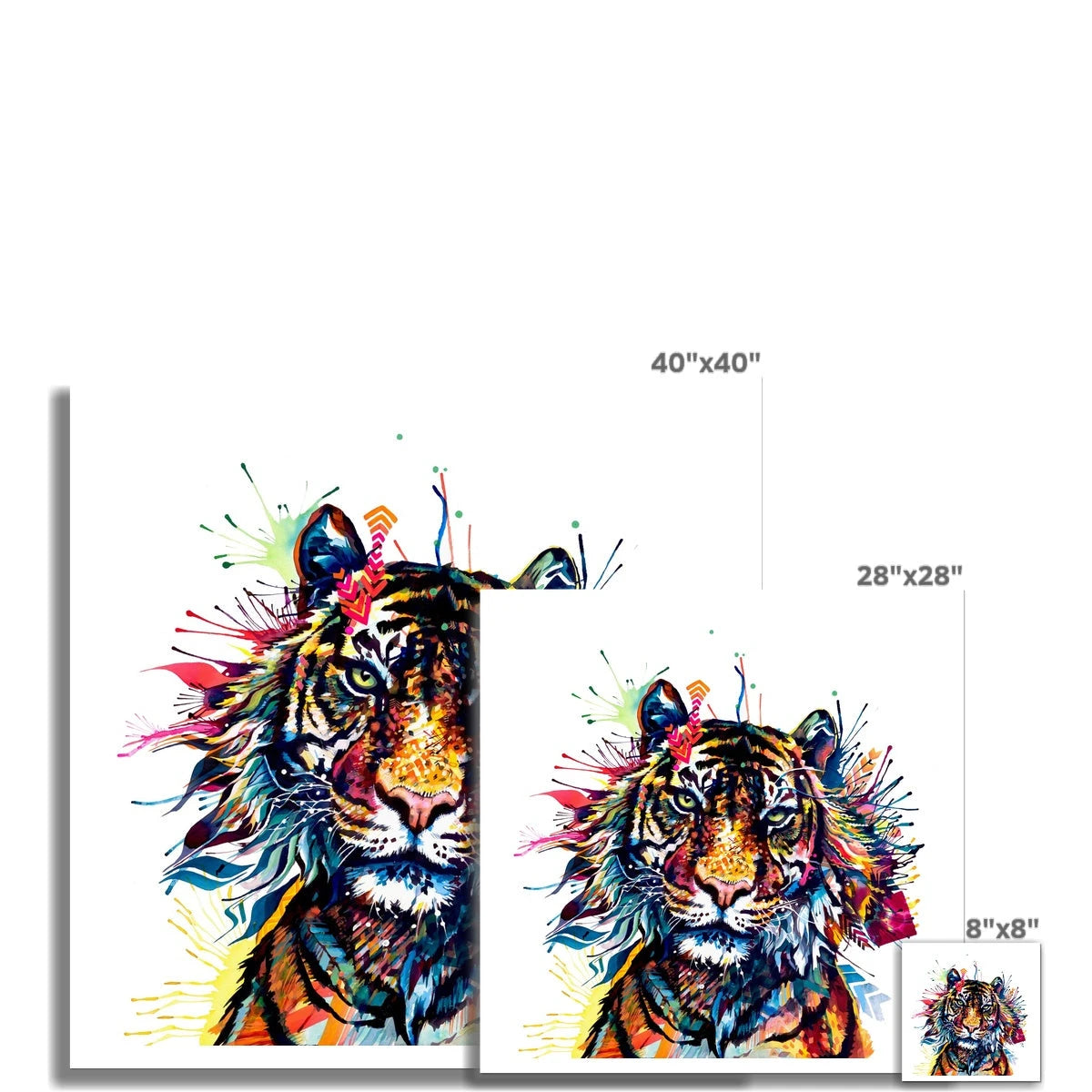 Tiger Art | Wall Art | Animal Art | Animal Artwork | Pet Portrait