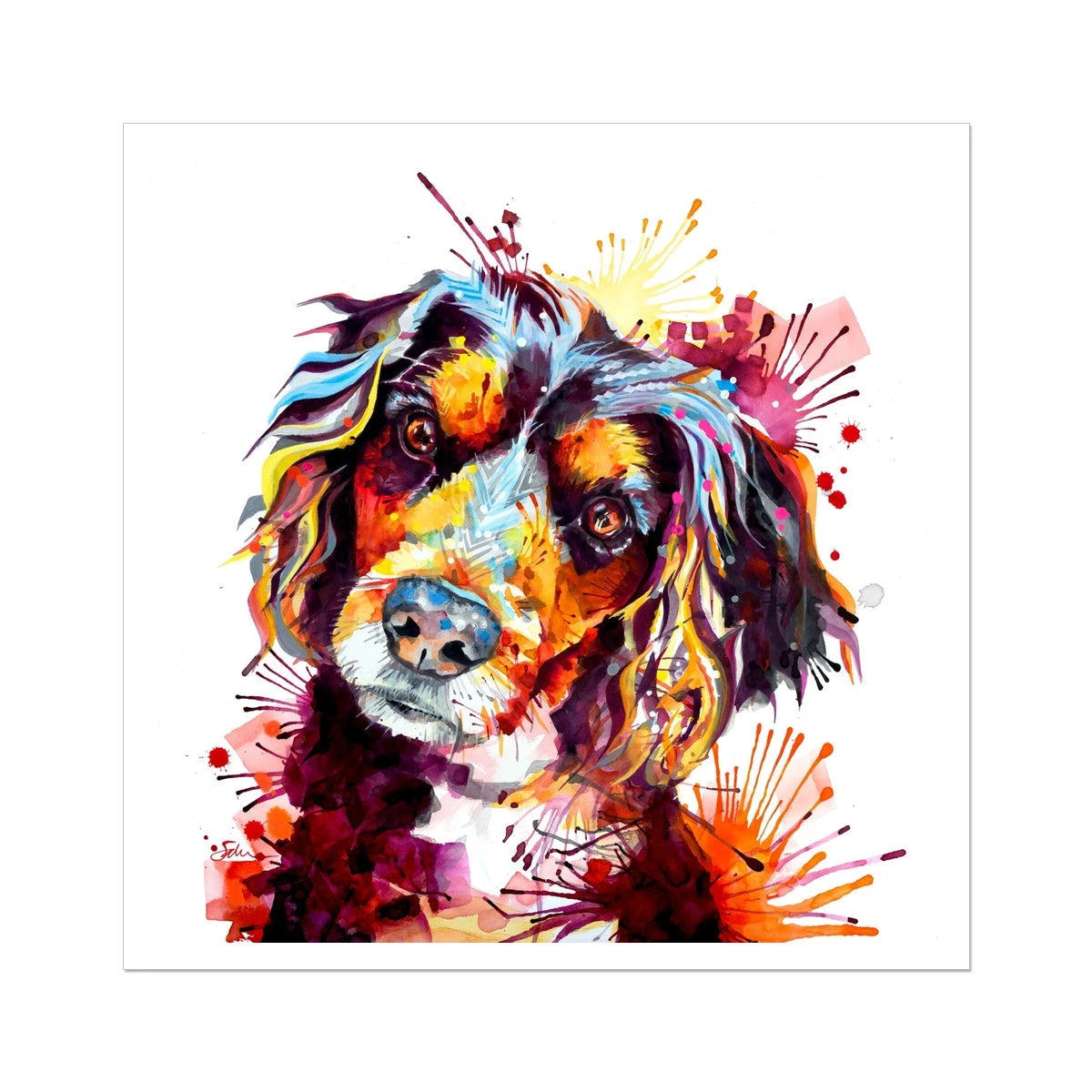 Winston the Working Cocker Spaniel Fine Art Print Sarah Taylor Art
