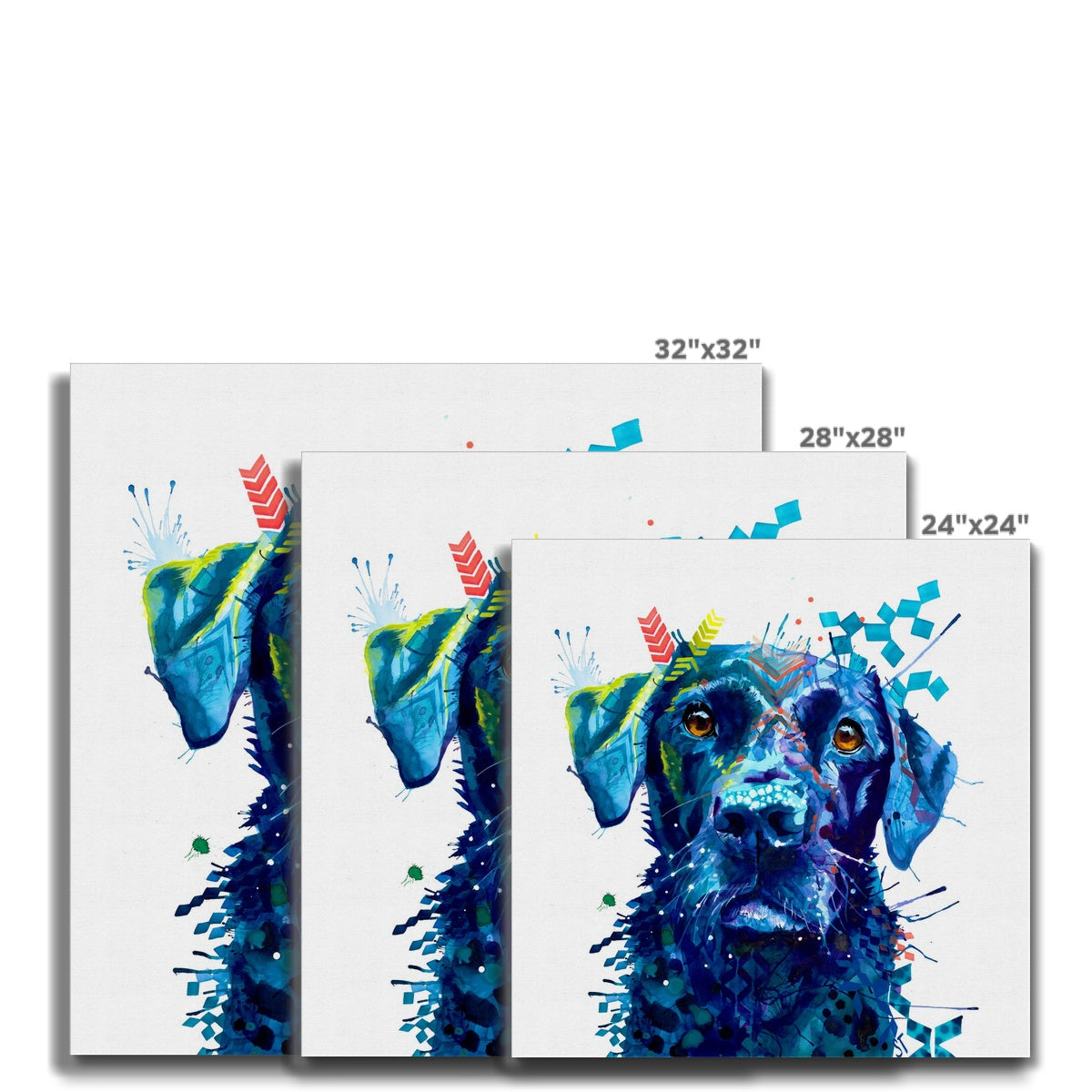 Dog Drawings | Dog Portrait | Dog Canvas Prints | Personalised Dog Portrait | Sarah Taylor | Framed Prints | Wall Prints