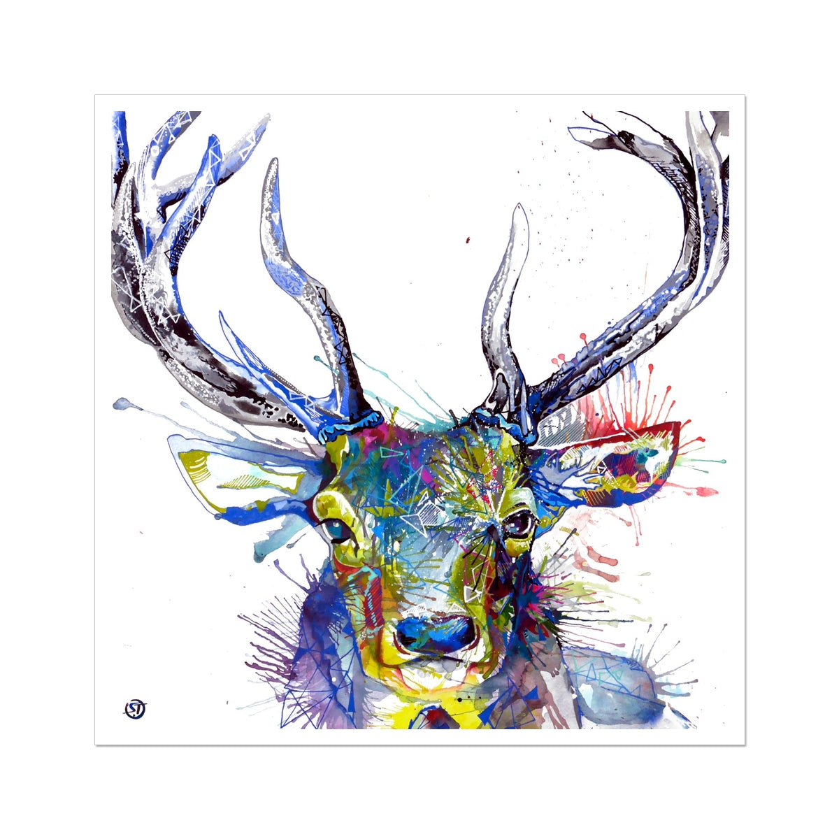 Invincible Stag Fine Art Print Sarah Taylor Art