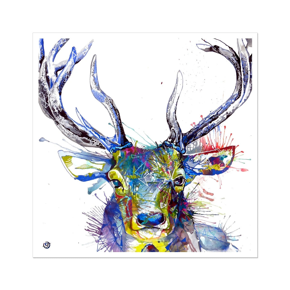 Invincible Stag Fine Art Print Sarah Taylor Art