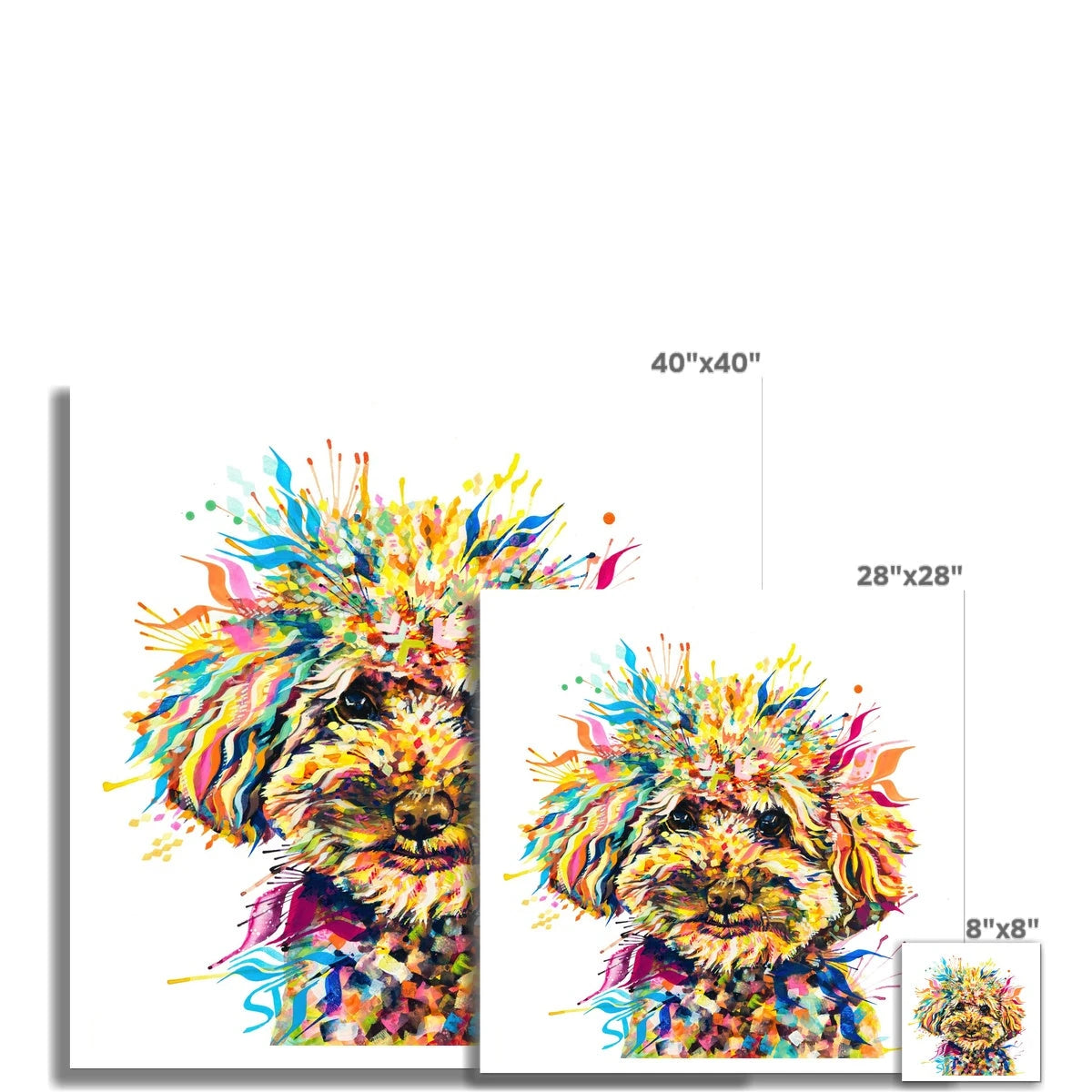 Dog Painting | Dog Portrait | Animal Wall Art