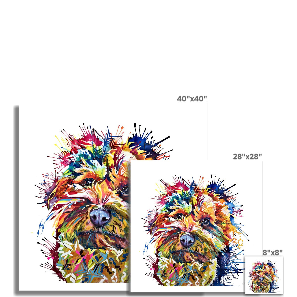 Meemin the Yorkiepoo Fine Art Print Sarah Taylor Art