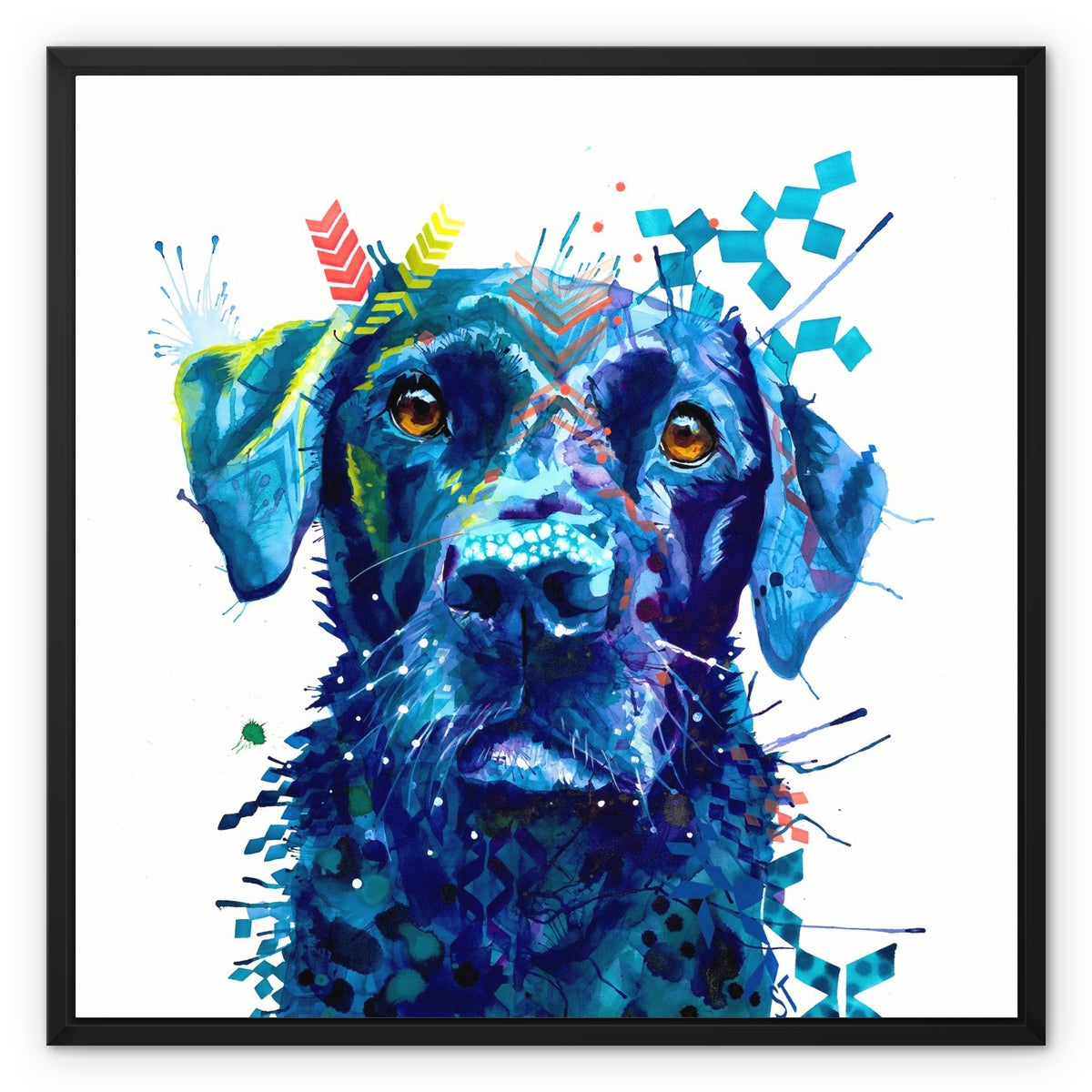 Dog Drawings | Dog Portrait | Dog Canvas Prints | Personalised Dog Portrait | Sarah Taylor | Framed Prints | Wall Prints