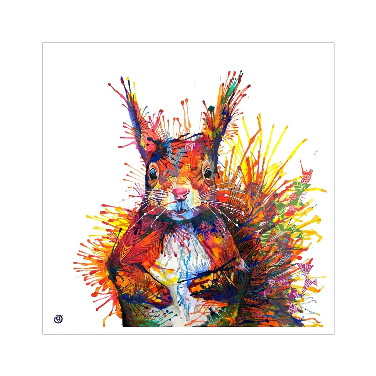 Squirrel Painting | Pet Portrait | Animal Wall Art | Animal Artwork