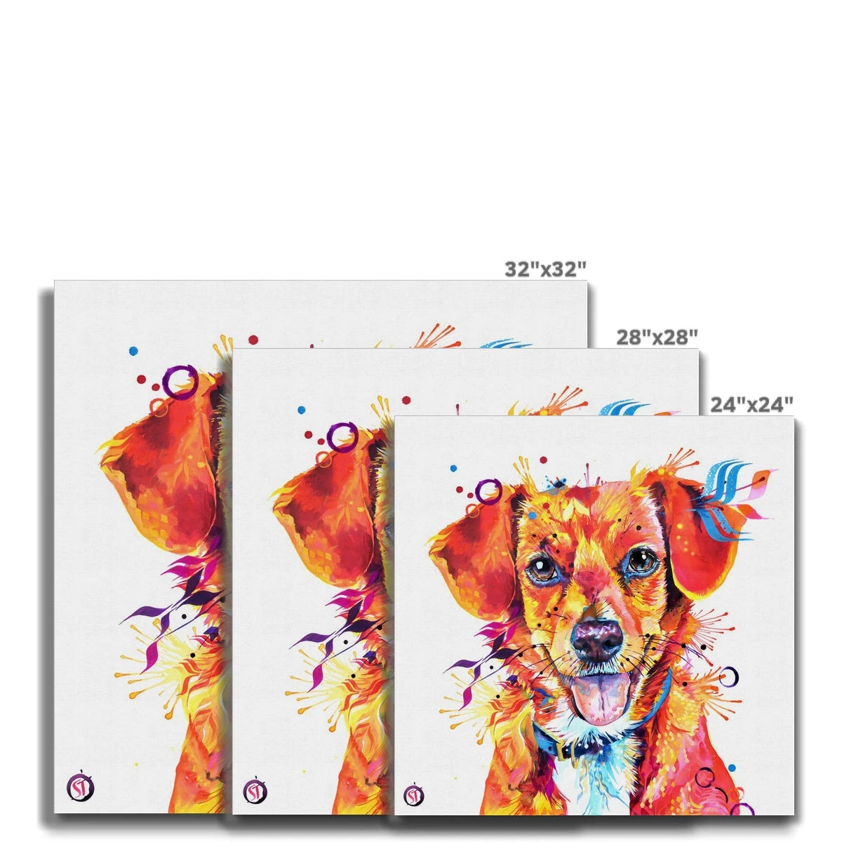 Dora the Beagle Terrier mix Canvas Sarah Taylor Art