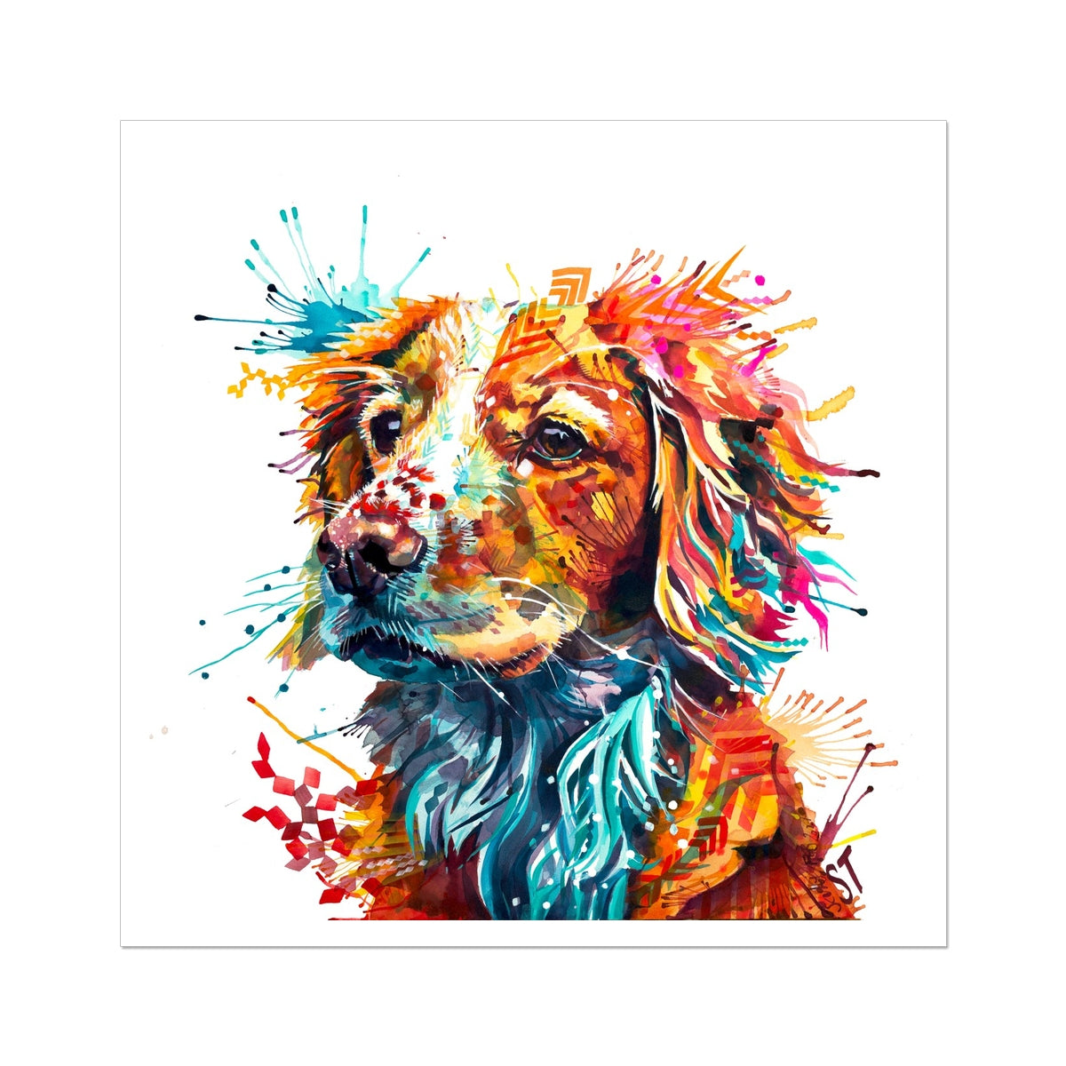 Dog Painting | Dog Portrait | Pet Portrait | Animal Art