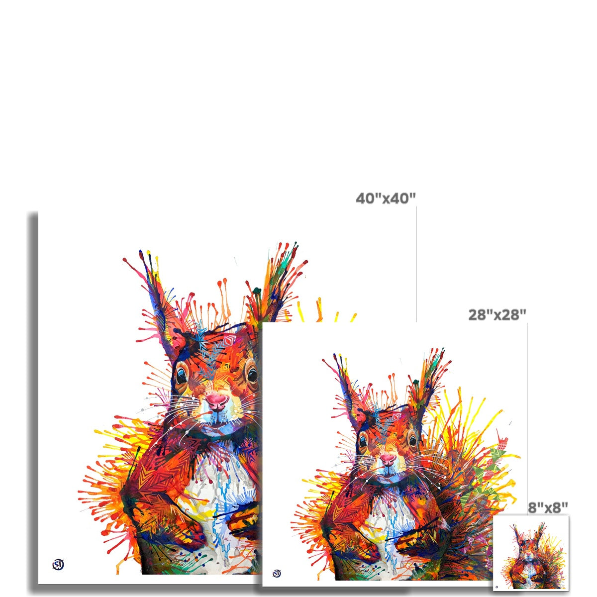 Squirrel Painting | Pet Portrait | Animal Wall Art | Animal Artwork