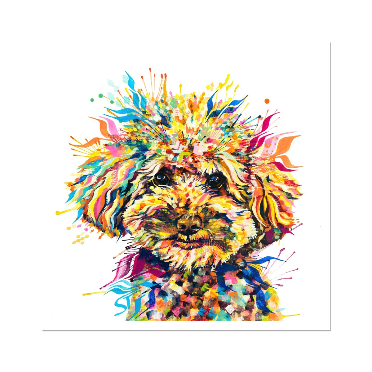 Dog Painting | Dog Portrait | Animal Wall Art | Animal Artwork
