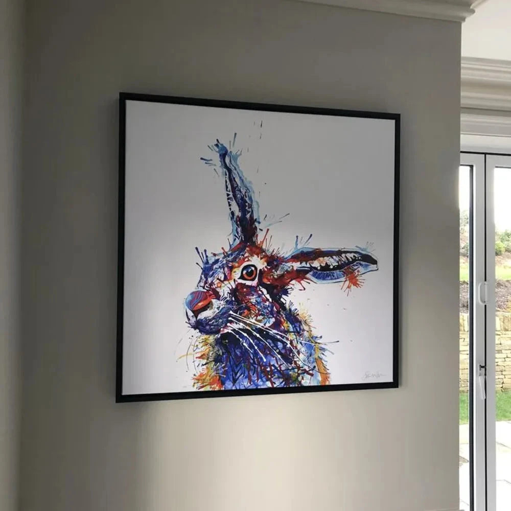 Barnaby the Hare Framed Canvas Sarah Taylor Art