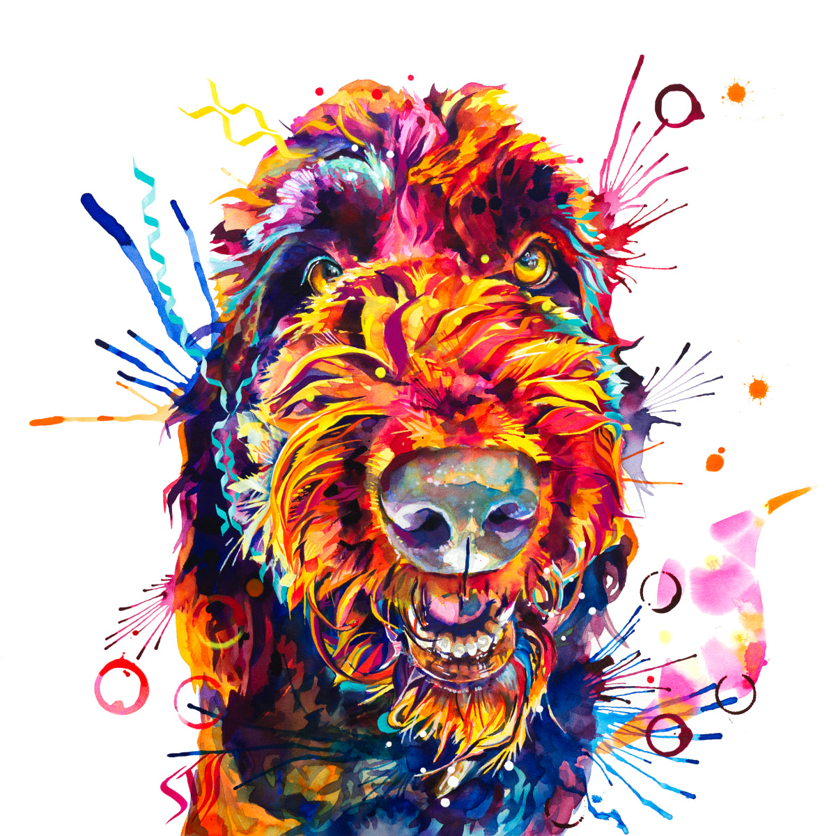 Wallart | Dog Drawings | Modern Art | Pet Portraits | Framed Wall Art | Dog Artwork