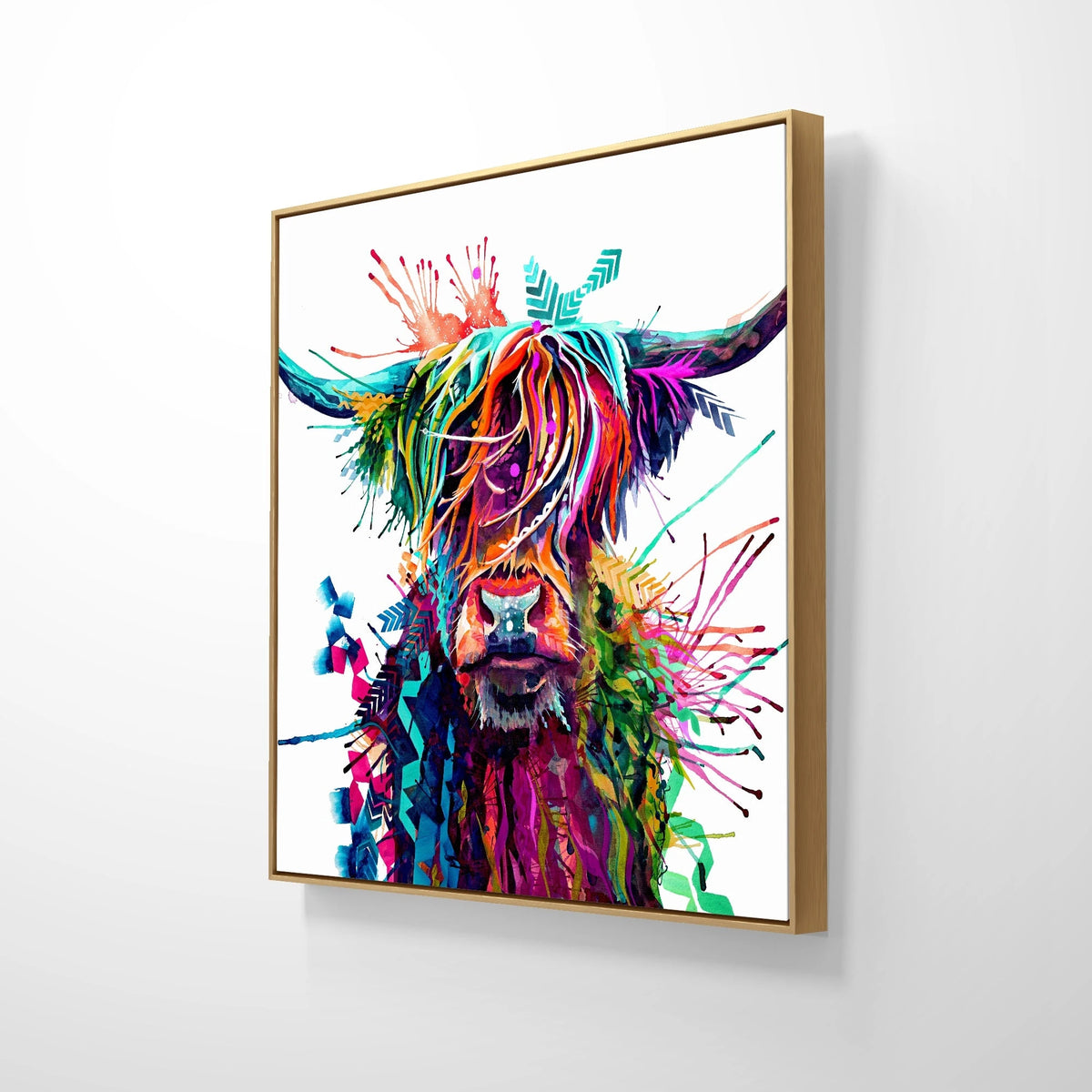 Highland Cow Art | Animal Wall Art | Animal Artwork | Cow Art