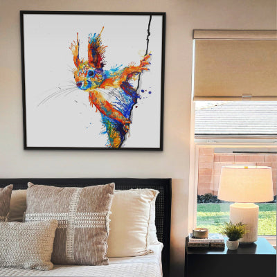 Squirrel Wall Art | Countryside Wall Art | Wildlife Wallart | Animal Artwork by Sarah Taylor Art