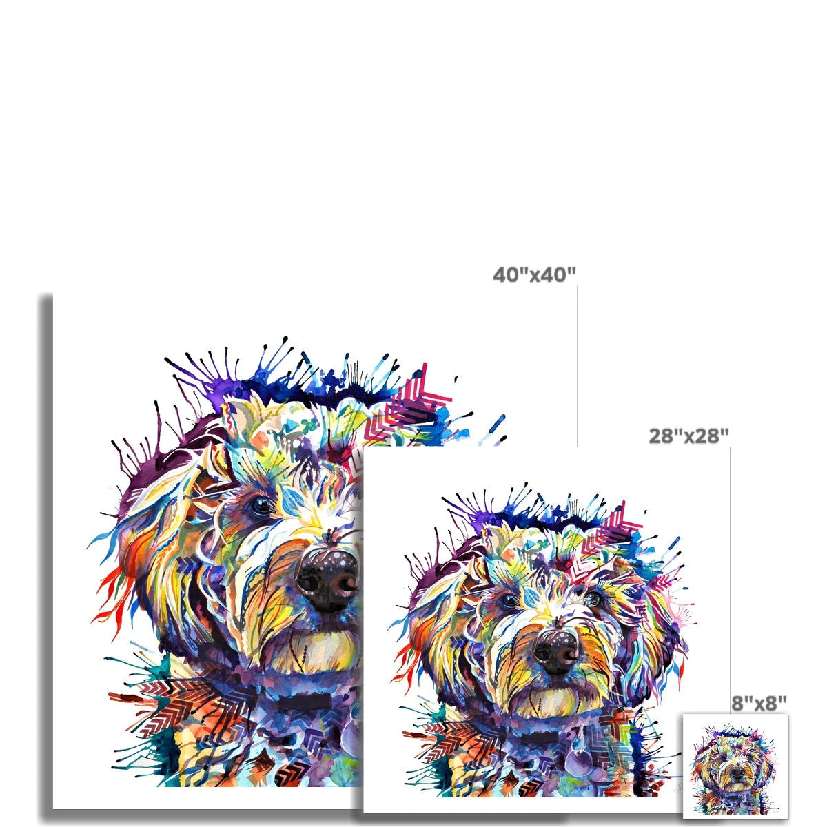 Dog Painting | Dog Portrait | Animal Wall Art | Animal Artwork