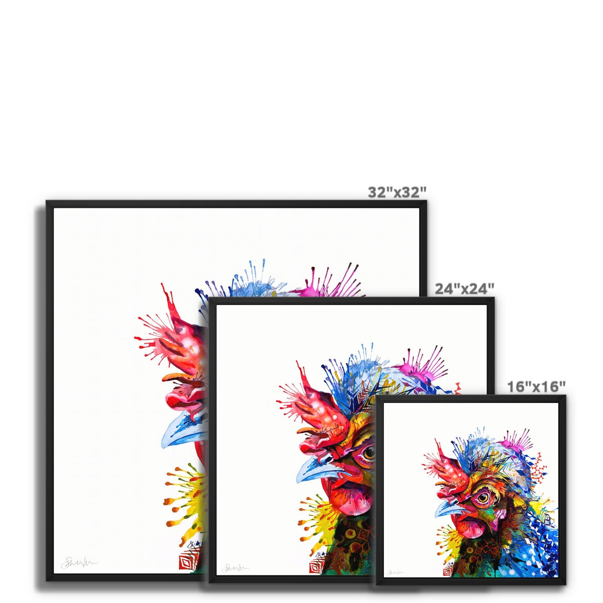 Chicken Art | Wall Art | Animal Art | Animal Artwork | Pet Portrait