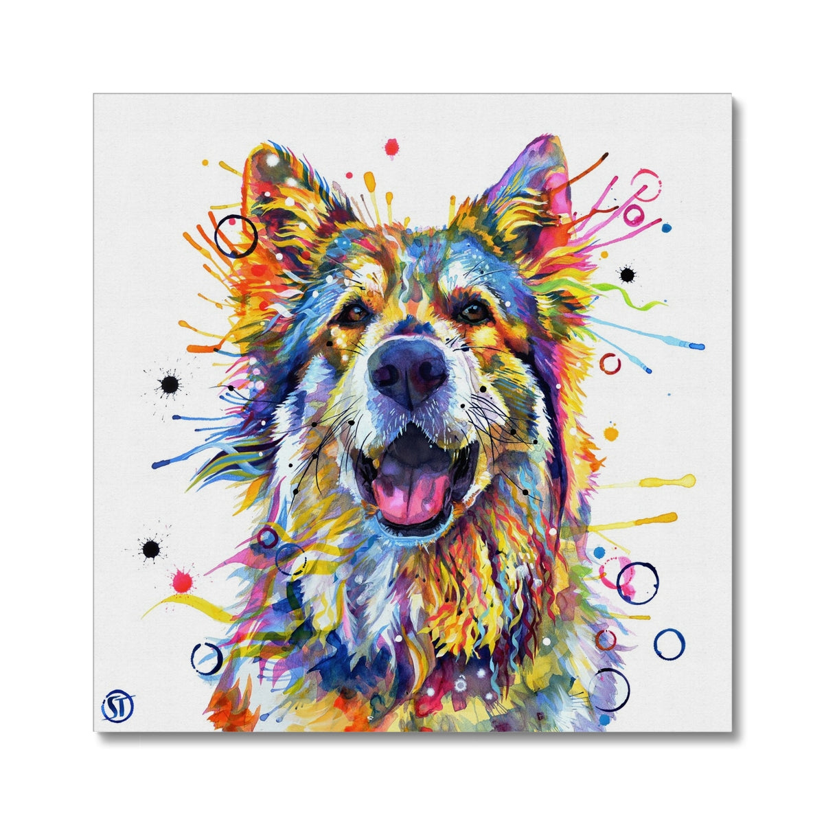 Dog Painting | Dog Portrait | Animal Wall Art | Animal Artwork