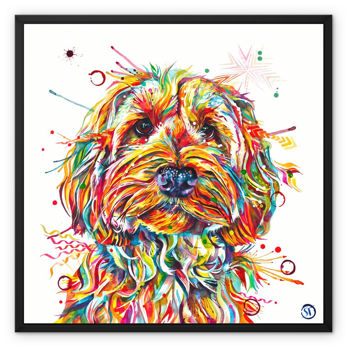 Dog Painting Wall Art | Animal Art | Animal Artwork | Pet Portrait