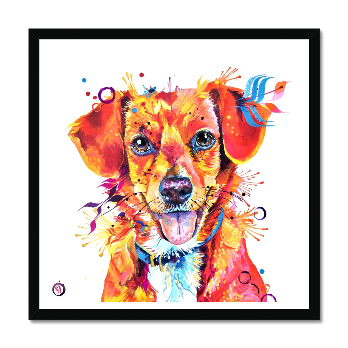 Dora the Beagle Terrier Mix Framed Print Sarah Taylor Art